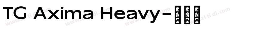 TG Axima Heavy字体转换